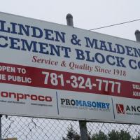 Linden & Malden Block Sign